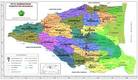 Map Of Sidoarjo District Download Scientific Diagram