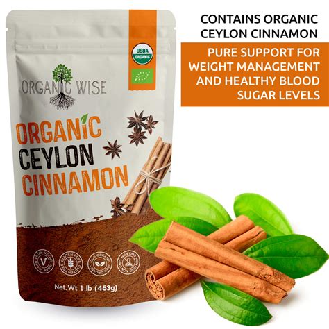 Organic Wise Ceylon Cinnamon Powder Organic Pure Ceylon Cinnamon Spice