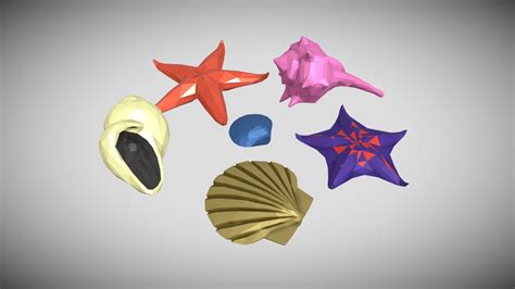 Low Poly Clams Buy Royalty Free 3d Model By Jiffycrew Ecbfc5d Sketchfab Store