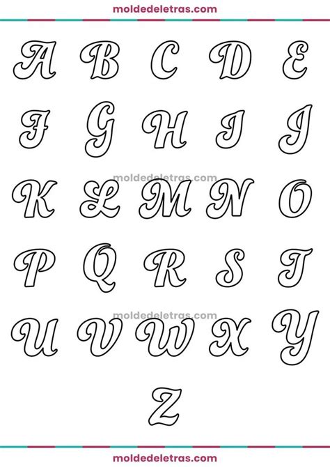 Molde de Letras Cursivas Pequenas Maiúsculas Funkydori Moldes de letras Lettering tutorial