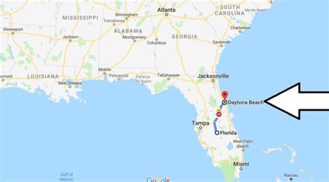 Map Of Daytona Beach Florida Verjaardag Vrouw 2020