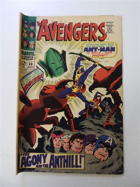 The Avengers 46 1967 Vg Condition Moisture Damage Comic Books