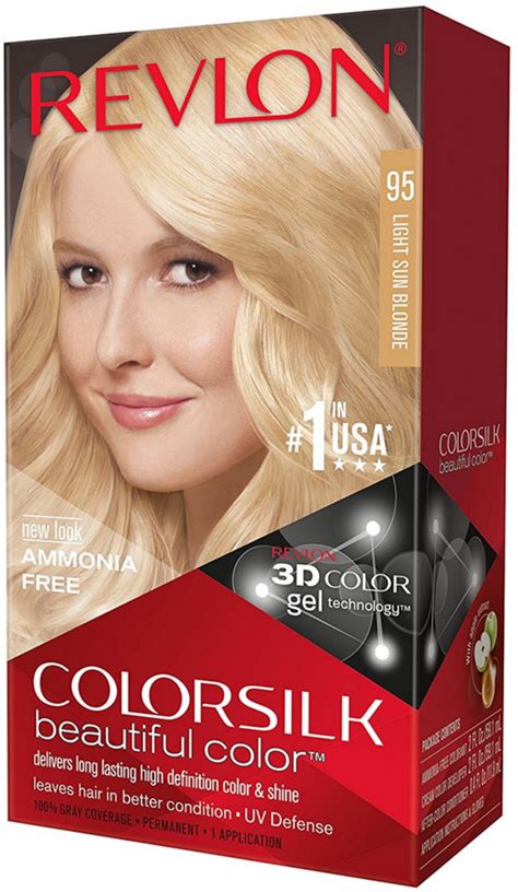 Revlon Colorsilk Beautiful Color Permanent Hair Color Light Sun Blonde 95 1 Each Pack Of 6