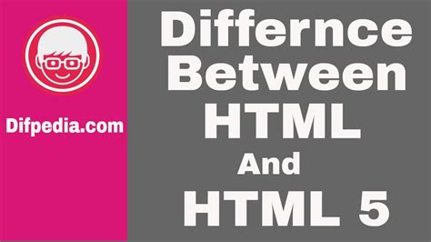 Difference Between Html And Html5 Youtube