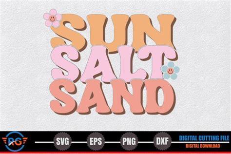 Sun Salt Sand Retro Summer Svg Graphic By Robi Graphics · Creative