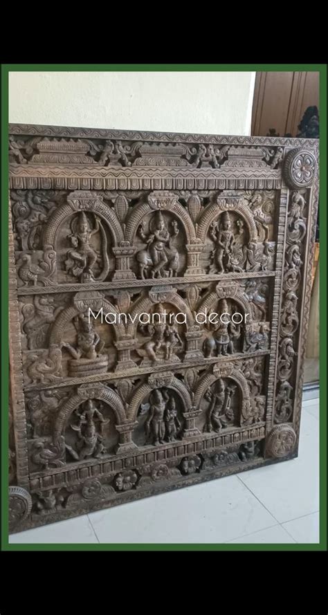 Artistic Wooden Panels Horizontal Wall Mounts Manvantra Decor