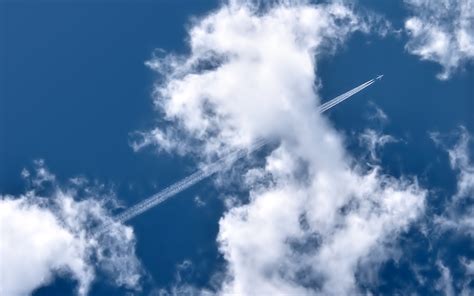 Airplane Clouds Hd Wallpaper