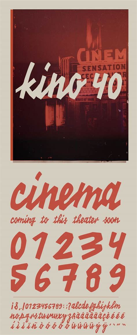 Kino 40 Vintage Font Download Fondfont