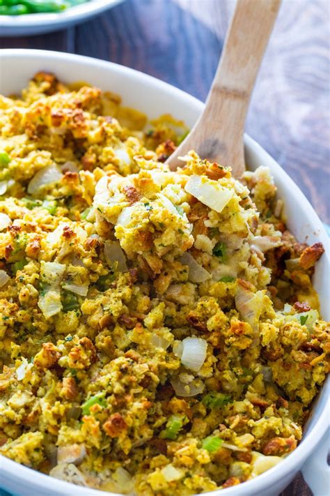 Stuffing can be made from many different ingredients, such as simple herbs, vegetables and fruit, but can also be made from more complex bread based or grain based. So Easy Chicken Stuffing Casserole - Spicy Southern Kitchen