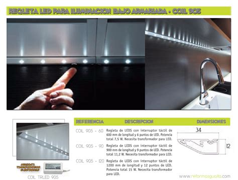 Amplia gama de productos led. Regleta LED para iluminacion bajo armariada en la cocina ...