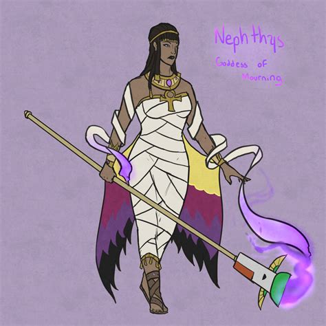 smite nephthys goddess of mourning by kaiology on deviantart