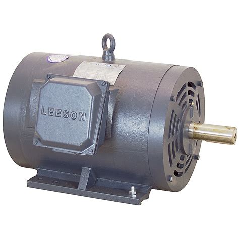 20 Hp 230460 Vac 3ph 1765 Rpm Leeson Motor 256t 3 Phase Motors Base