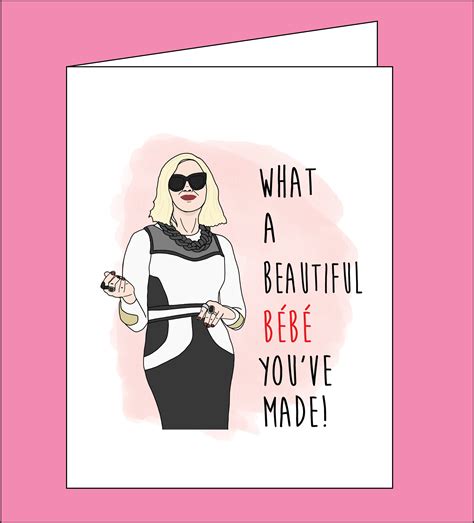 Sc Baby Congratulations Parody Moira Card Rose Birthday Card Etsy