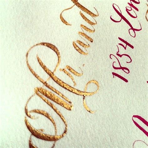 Recent Calligraphy Metallic Gold Calligraphy Calligraphy By Jennifer