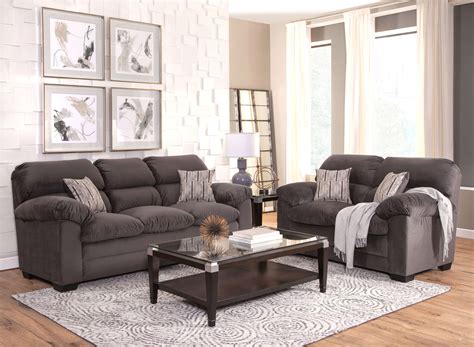 Shop our best selection of contemporary & modern sofas, couches & loveseats to reflect your style and inspire your home. Alta Plush Pepper Sofa and Loveseat | Fabric Living Room Sets