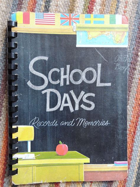School Days Memories Book From Kindergarten By Chezkvintage