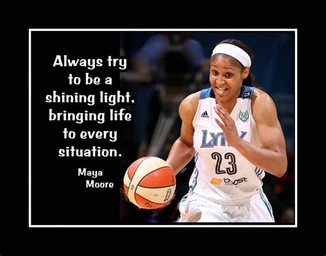 Maya Moore Basketball Motivation Poster Inspirational Photo Quote