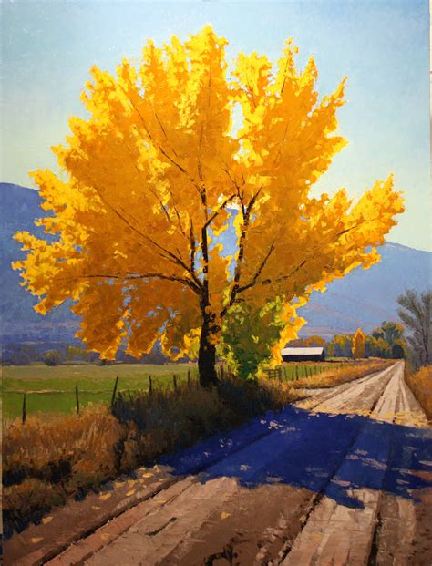 Douglas Aagards Cottonwood And Maple Tree Paintings Are Perhaps His
