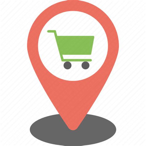 Shop Location Shopping Cart Pointer Shopping Pin Store Location