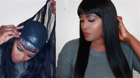 20 Minute Removable Quick Weave With Bangs Step By Step Nadula Hair