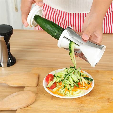 Cucumber Graters Vegetable Fruit Spiral Shred Process Device Cutter