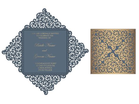 Free Wedding Invitation Svg Template Best Free Svg Cut Files For