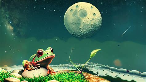 Cool Frog Hd Landscape Digital Art Wallpaper Hd Artist 4k Wallpapers Images And Background