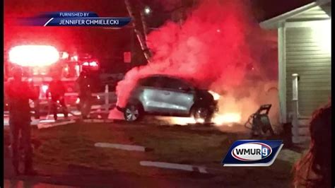 Car Bursts Into Flames After Crashing Into Manchester Home