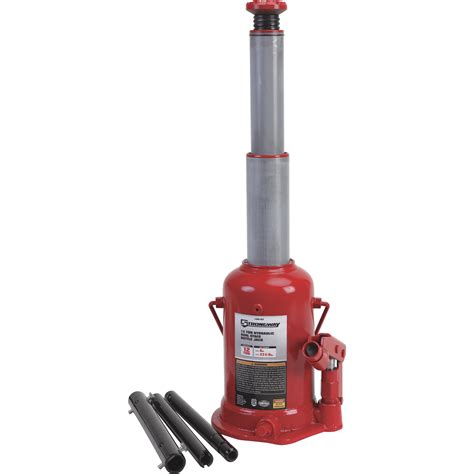 Strongway 12 Ton Hydraulic High Lift Double Ram Bottle Jack Northern Tool