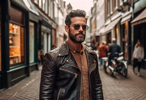 how to style leather jackets for men according to your age