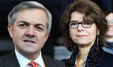 Awkward moment for former minister Chris Huhne as his ex-wife and