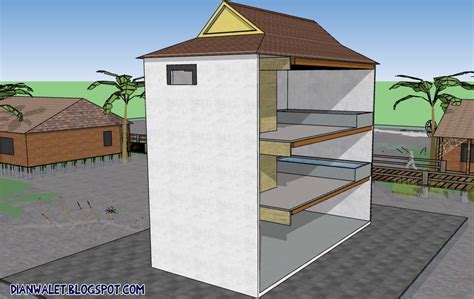 Desain rumah minimalis 4 kamar tidur 1 lantai ala arsitek jepang. Desain Gedung Walet (RBW) 4X8 3 Lantai Sekat Tengah (Full ...