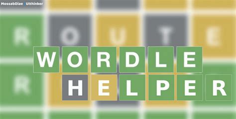 WordleHelper  How to never lose in Wordle again  Mossab Diae