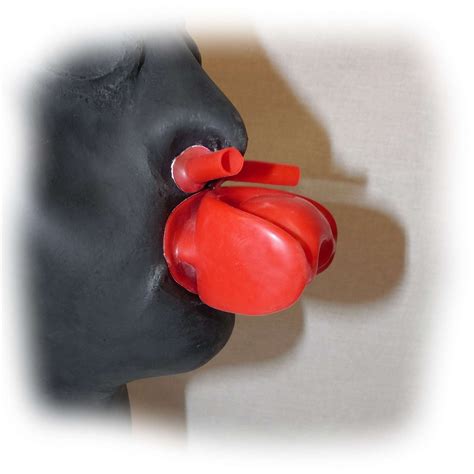 Latex Human Mask Mouthpiece And Nose Tube 1637 Etsy