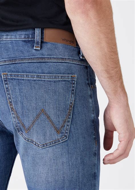 Wrangler Mid Stonewash Slim Fit Jeans Matalan