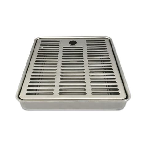 8 X 7 Recessed Drip Tray Brushed Stainless Krome Dispense
