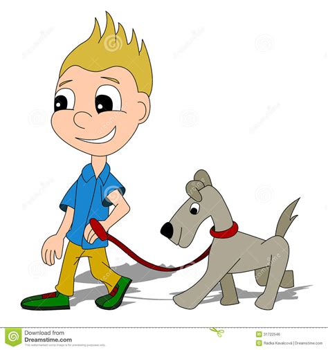 Dog Walking Pictures Cartoons Petswall