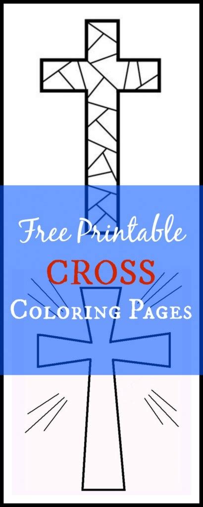 Cross is the symbol of christianity that's why we would like to bring religious spirit of celebrations and love towards jesus. Free Printable Cross Coloring Pages - What Mommy Does