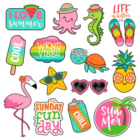 Calendars And Planners Paper Summer Stickers Pe