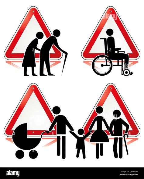 Collection Of Handicap Signs Stock Vector Image And Art Alamy