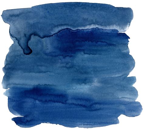 Blue Watercolor Painting Ink Dark Blue Watercolor Effect Blue Paint