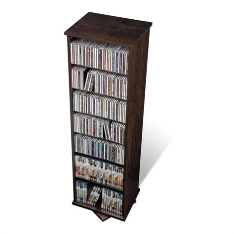 Bamboo storage tower it is a bamboo storage tower that is a great addition to your bedroom, bathroom and other. Prepac 53" 2-Sided Spinning Media Storage Tower in ...