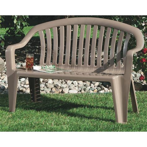 Outdoor plastic patio chairs *see offer details. Buy Adams Resin Patio Bench Portobello
