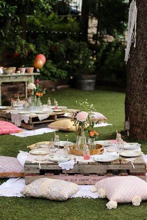 elegant bohemian decor lovely boho themed outdoor party see more amazing party trends for