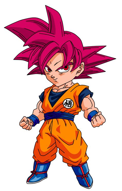 Chibi Goku Ssj God By Finn487 On Deviantart Personajes De Goku