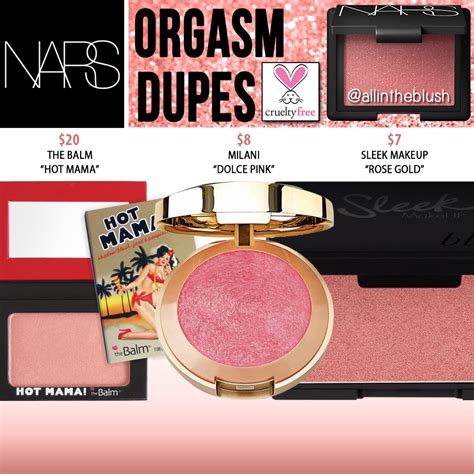 Nars Cosmetics Orgasm Blush Cruelty Free Dupes All In The Blush