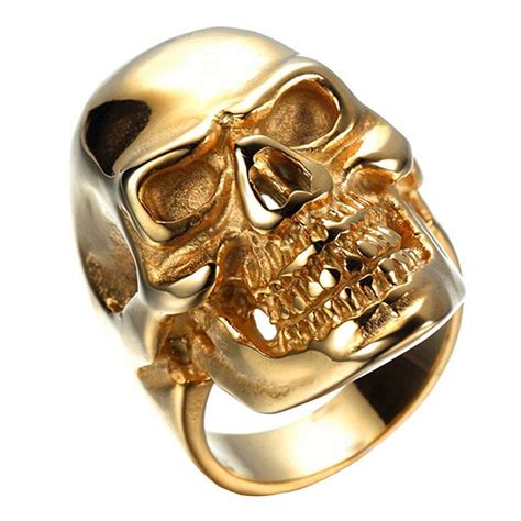 prices may vary material stainless steel design golden skull features no rust no fading