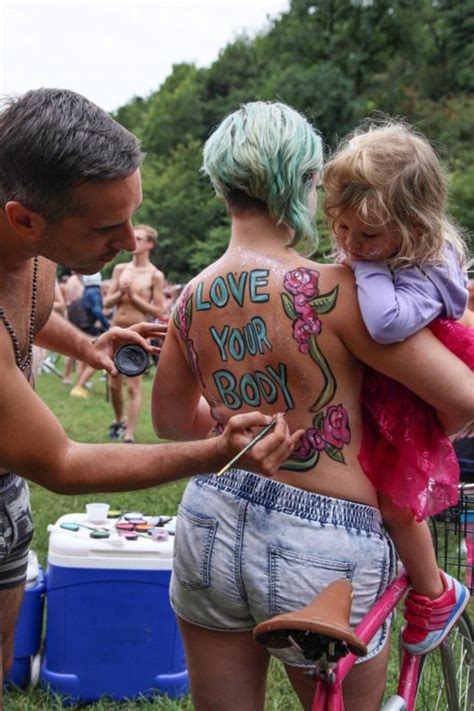 Philly Naked Bike Ride Bodypaint Me