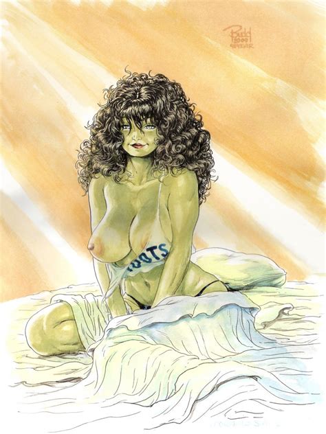 Rule 34 2009 Avengers Budd Root Green Skin Hulk Series Jennifer Walters Marvel She Hulk 648563