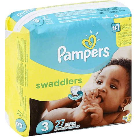 Pampers Swaddlers Size 3 Diapers 27 Ct Pack Diapers And Training Pants